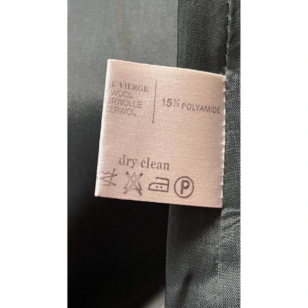 VTG 80s Jean Claude Paris Womens Wool‎ Batwing Oversized Coat Size 42 Dark Green